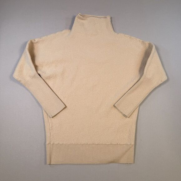 TELLURIDE CLOTHING CO. 100% Extra Fine Merino Wool Women Sweater , Medium Beige - Picture 1 of 6